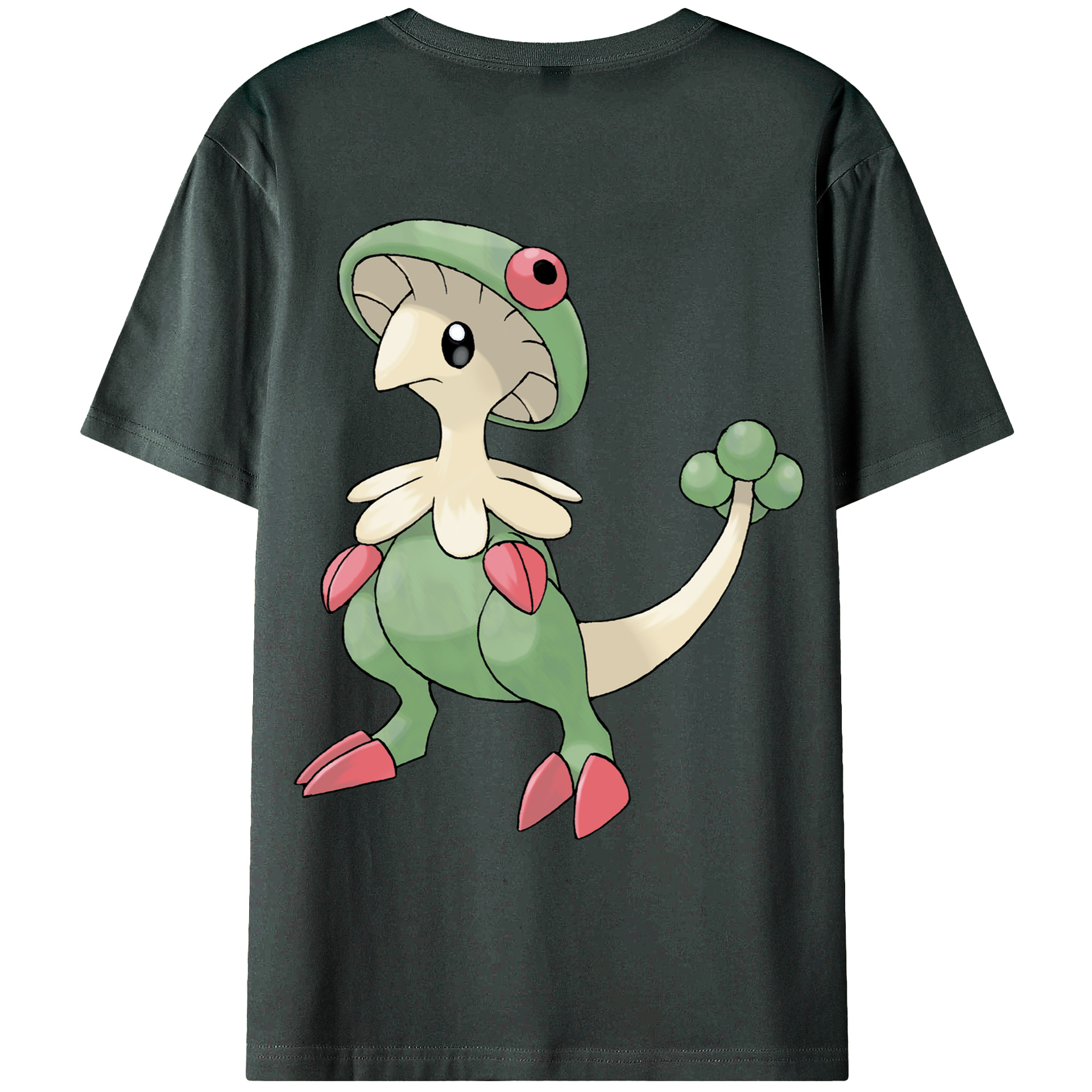 （画像用） ポケットモンスター Pokémon 綿100％ メンズ半袖Tシャツ（バックプリント） 通気性